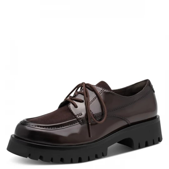 Foto van product Tamaris Veterschoen chocoladebruin