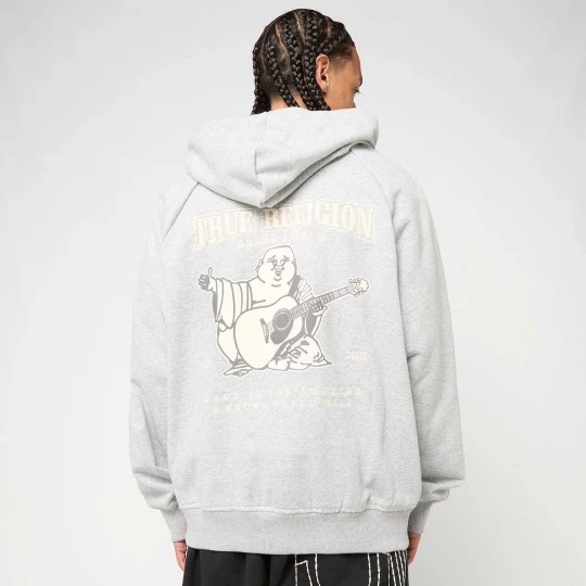 Foto van product Taped Super T Cinched Zip Up True Religion grijs