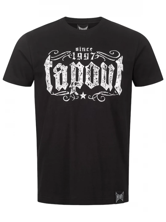 Foto van product Tapout Shirt 'CRASHED' zwart / wit