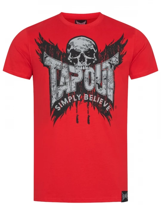 Foto van product Tapout Shirt 'Creston' grijs / rood / zwart