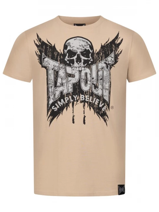 Foto van product Tapout Shirt 'Creston' sand / lichtgrijs / zwart