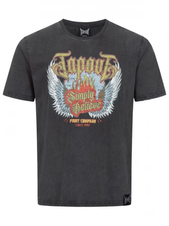 Foto van product Tapout Shirt 'Dellano' limoen / grijs / lichtrood / wit