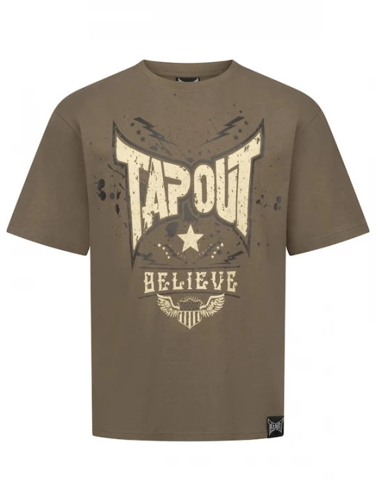 Foto van product Tapout Shirt 'Doylen' sand / ombergrijs / zwart