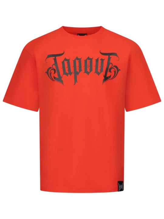 Foto van product Tapout Shirt 'Simply Believe' antraciet / rood