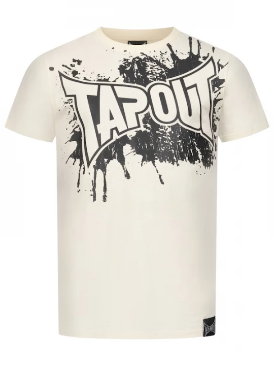 Foto van product Tapout Shirt 'Splashed' crème / zwart