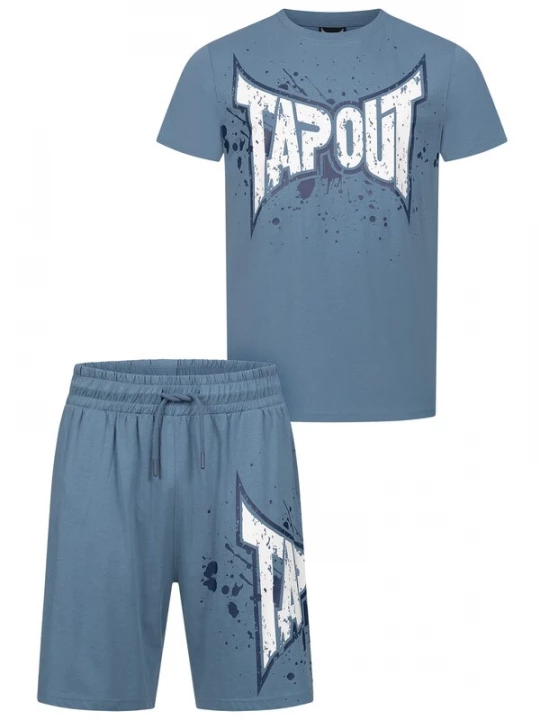 Foto van product Tapout Trainingspak 'Dunlab' duifblauw / wit