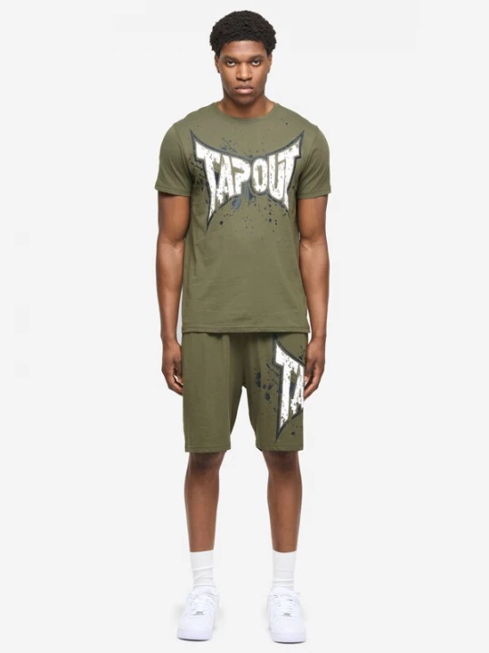 Foto van product Tapout Trainingspak 'Dunlab' olijfgroen / zwart / wit