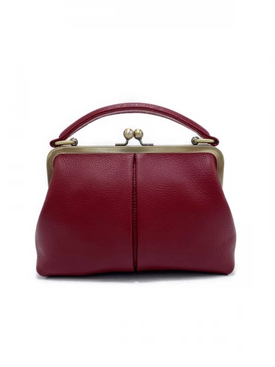 Foto van product Taschenkinder Handtas 'Kleine Olive – Leder Handtasche & Umhängetasche' bourgogne