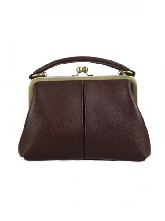 Foto van product Taschenkinder Handtas 'Kleine Olive – Leder Handtasche & Umhängetasche' chocoladebruin