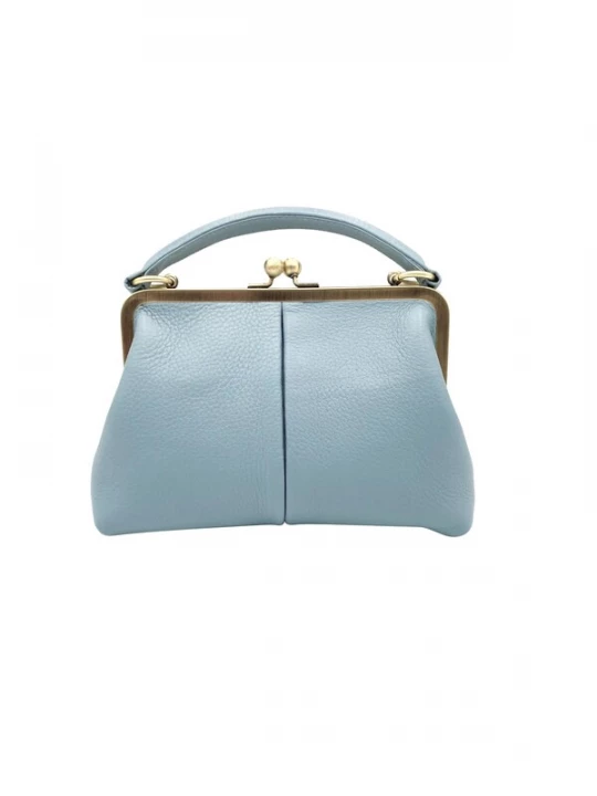 Foto van product Taschenkinder Handtas 'Kleine Olive – Leder Handtasche & Umhängetasche' lichtblauw