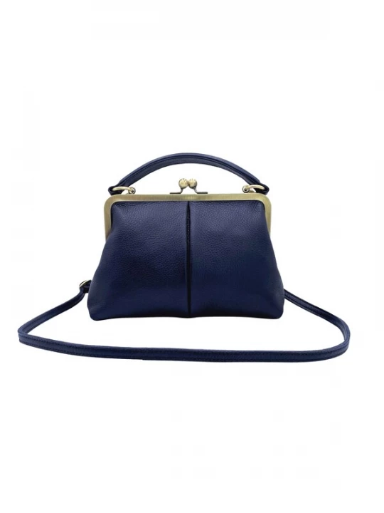 Foto van product Taschenkinder Handtas 'Kleine Olive – Leder Handtasche & Umhängetasche' navy