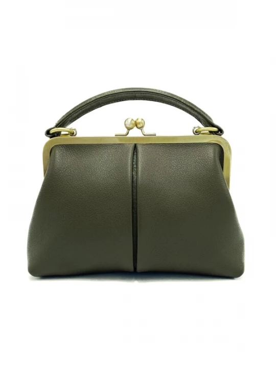 Foto van product Taschenkinder Handtas 'Kleine Olive – Leder Handtasche & Umhängetasche' olijfgroen