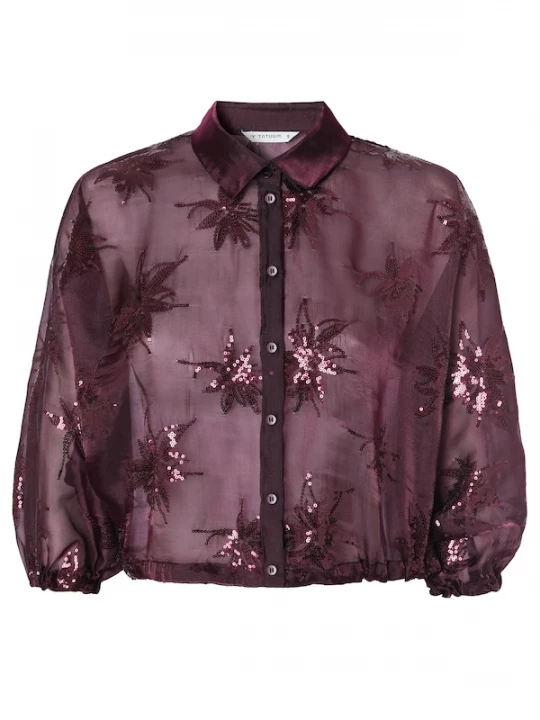 Foto van product TATUUM Blouse 'Brini' wijnrood