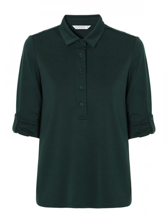 Foto van product TATUUM Blouse 'Flea' donkergroen