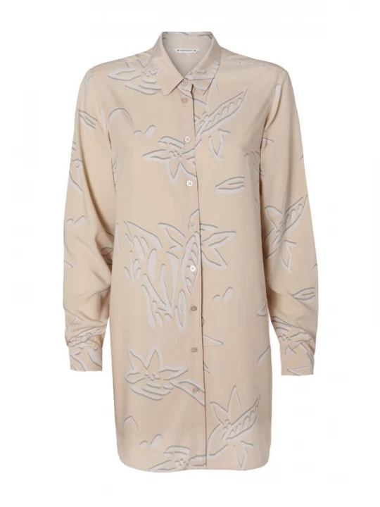 Foto van product TATUUM Blouse 'Libu' lichtbeige / donkergrijs / offwhite