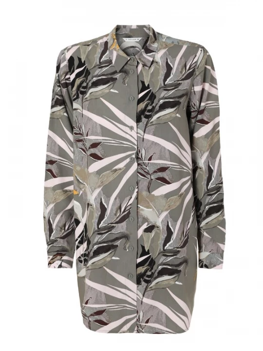 Foto van product TATUUM Blouse 'Malibu' kaki / zwart / offwhite