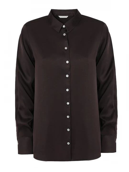 Foto van product TATUUM Blouse 'Nika 1' chocoladebruin