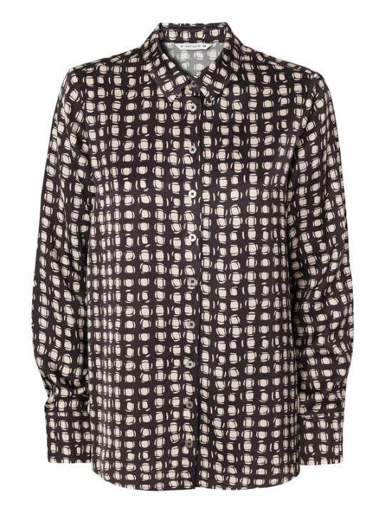 Foto van product TATUUM Blouse 'Nika' beige / chocoladebruin