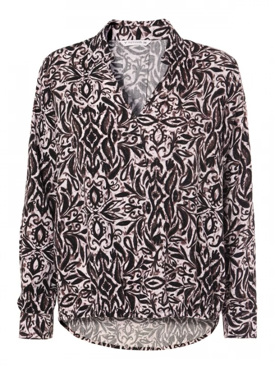 Foto van product TATUUM Blouse 'Sasenak 2' beige / bruin / zwart
