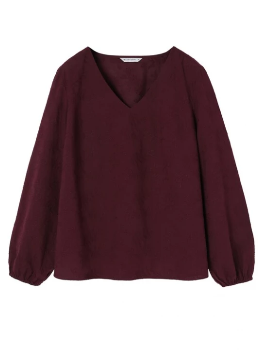 Foto van product TATUUM Blouse 'Teria' wijnrood