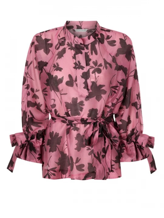 Foto van product TATUUM Blouse 'Tilta' kastanjebruin / pink
