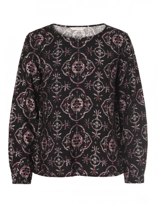 Foto van product TATUUM Blouse 'Trika' cyclaam / oudroze / zwart