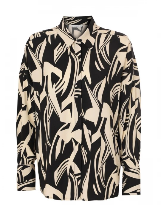 Foto van product TATUUM Blouse 'Ziggy' beige / zwart