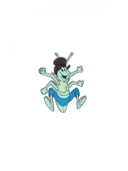 Foto van product TATUUM Broche 'Filip' donkerblauw / lichtgroen / zwart / zilver