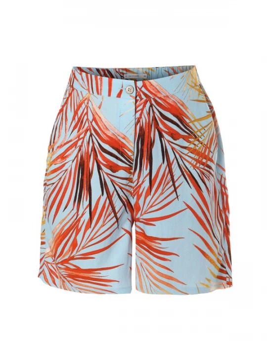 Foto van product TATUUM Broek 'Szori' lichtblauw / oranje / rood / zwart