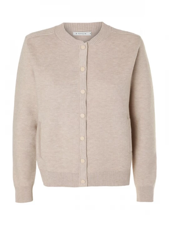 Foto van product TATUUM Gebreid vest 'Angie' beige gemêleerd