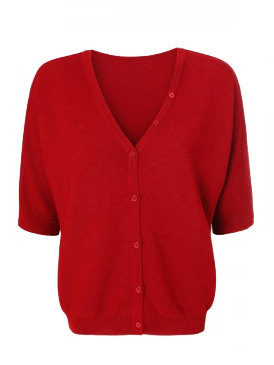 Foto van product TATUUM Gebreid vest 'Kjani' rood