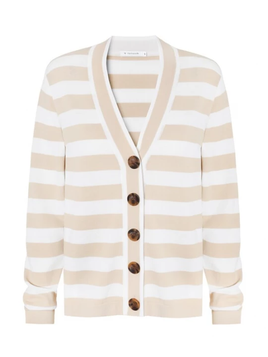 Foto van product TATUUM Gebreid vest 'Malio' beige / wit