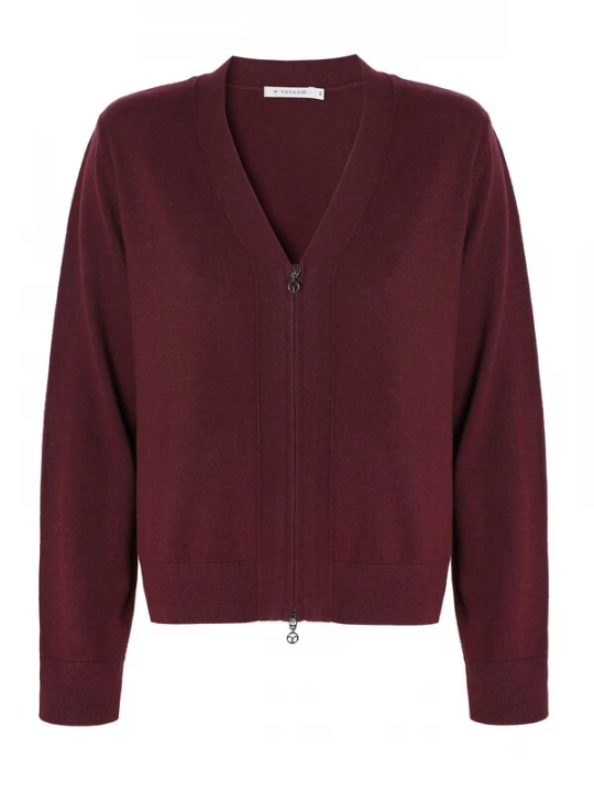 Foto van product TATUUM Gebreid vest 'Pilar' bourgogne