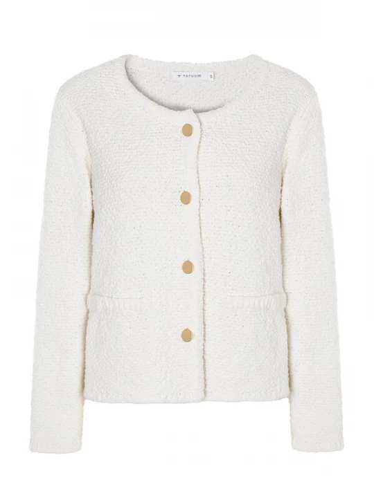 Foto van product TATUUM Gebreid vest 'Suzy' offwhite