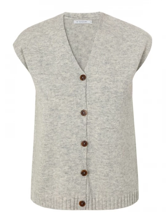 Foto van product TATUUM Gebreide bodywarmer 'ELVA' grijs
