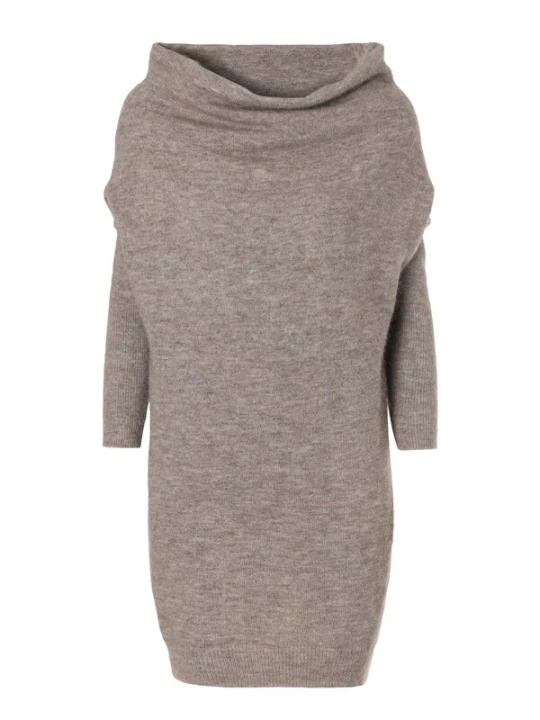 Foto van product TATUUM Gebreide jurk 'Awati' beige gemêleerd