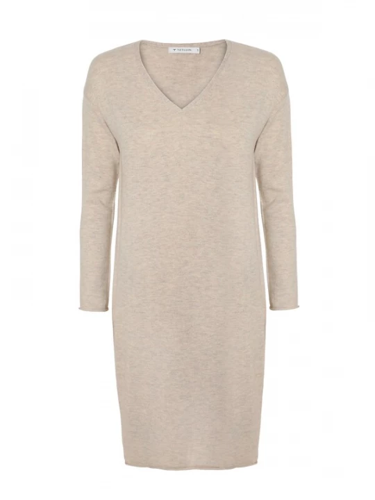 Foto van product TATUUM Gebreide jurk 'Hope' lichtbeige