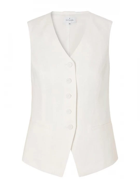 Foto van product TATUUM Gilet 'Lanaretta' offwhite