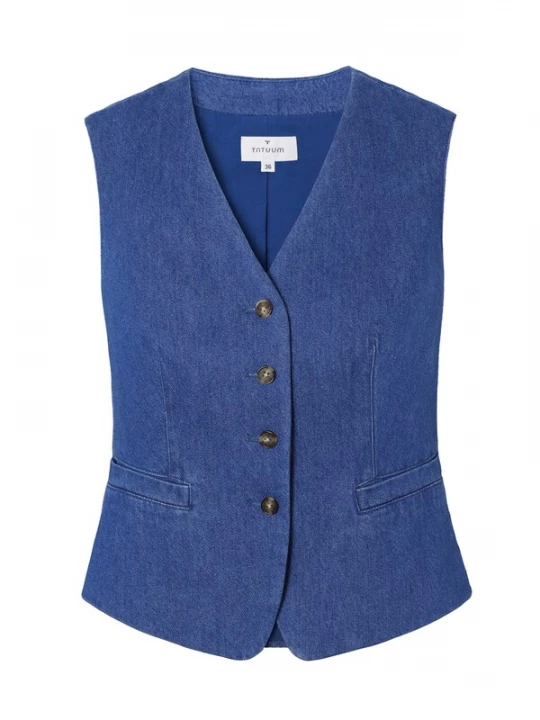 Foto van product TATUUM Gilet 'Ronita' blauw denim