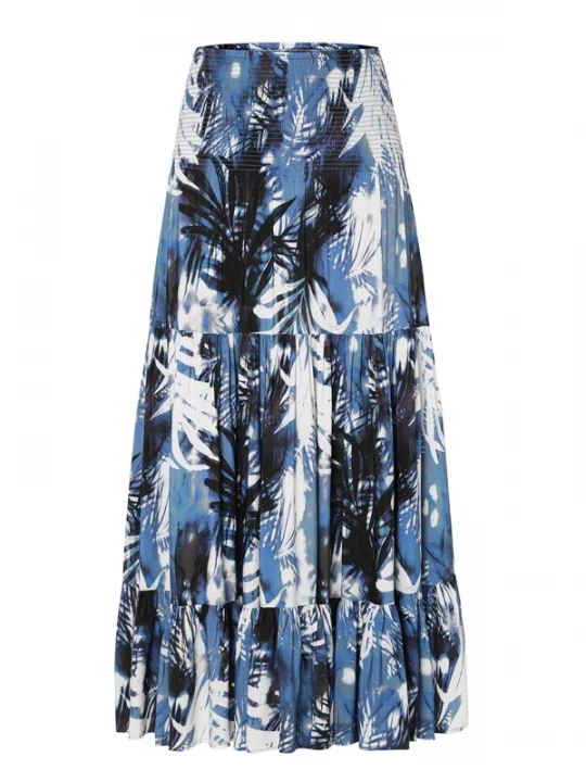 Foto van product TATUUM Rok 'EFIANA' indigo / zwart / wit