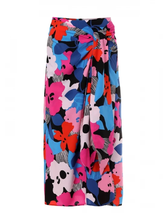 Foto van product TATUUM Rok 'Fanna' blauw / lichtroze / knalrood / zwart