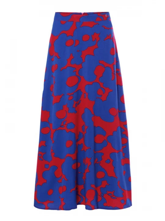 Foto van product TATUUM Rok 'Sami' saffier / knalrood