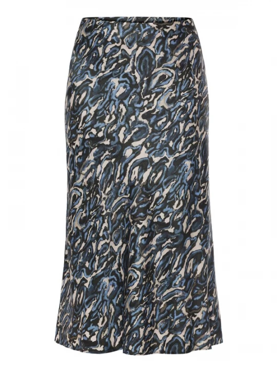 Foto van product TATUUM Rok 'Satini 2' navy / lichtblauw / lichtgrijs / zwart