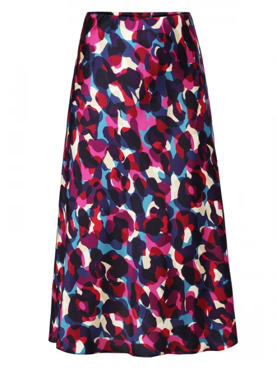 Foto van product TATUUM Rok 'Satini 7' beige / blauw / lila / pink