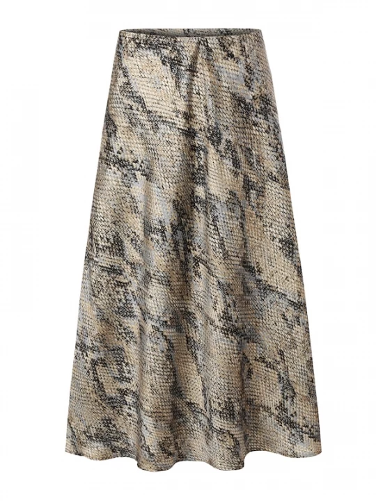 Foto van product TATUUM Rok 'Satini 8' beige / zwart