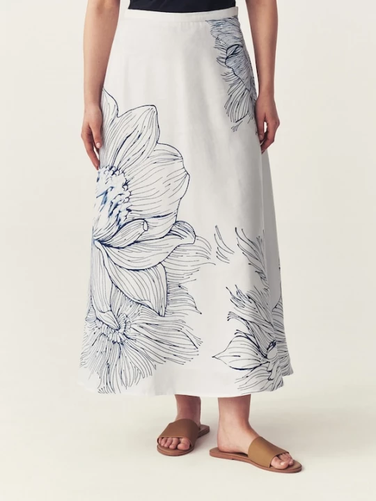Foto van product TATUUM Rok 'Tosita' donkerblauw / wit