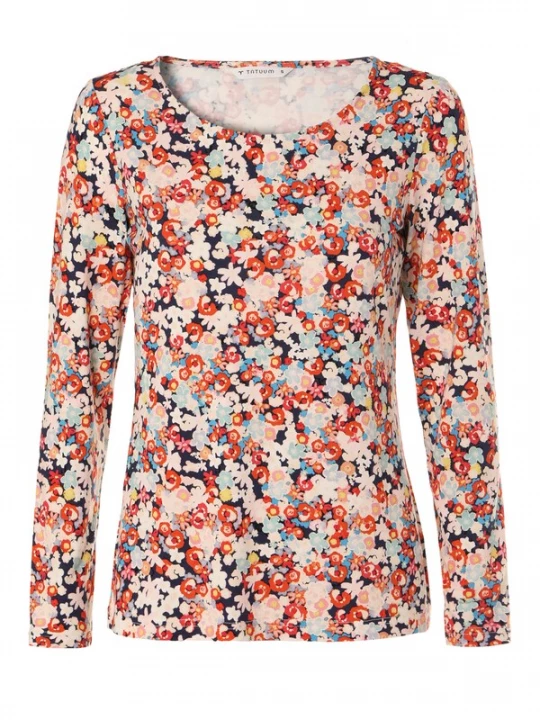 Foto van product TATUUM Shirt 'Elodi' navy / rosa / pastelroze / donkerrood