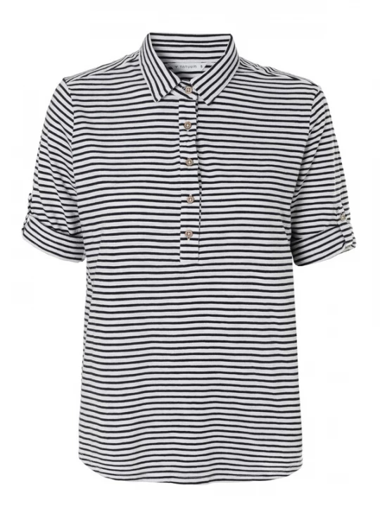 Foto van product TATUUM Shirt 'FENIKA' navy / wit