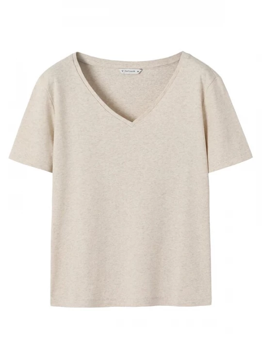 Foto van product TATUUM Shirt 'Fini' beige gemêleerd