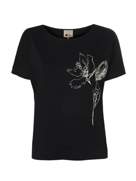 Foto van product TATUUM Shirt 'Lali 2' zwart / natuurwit